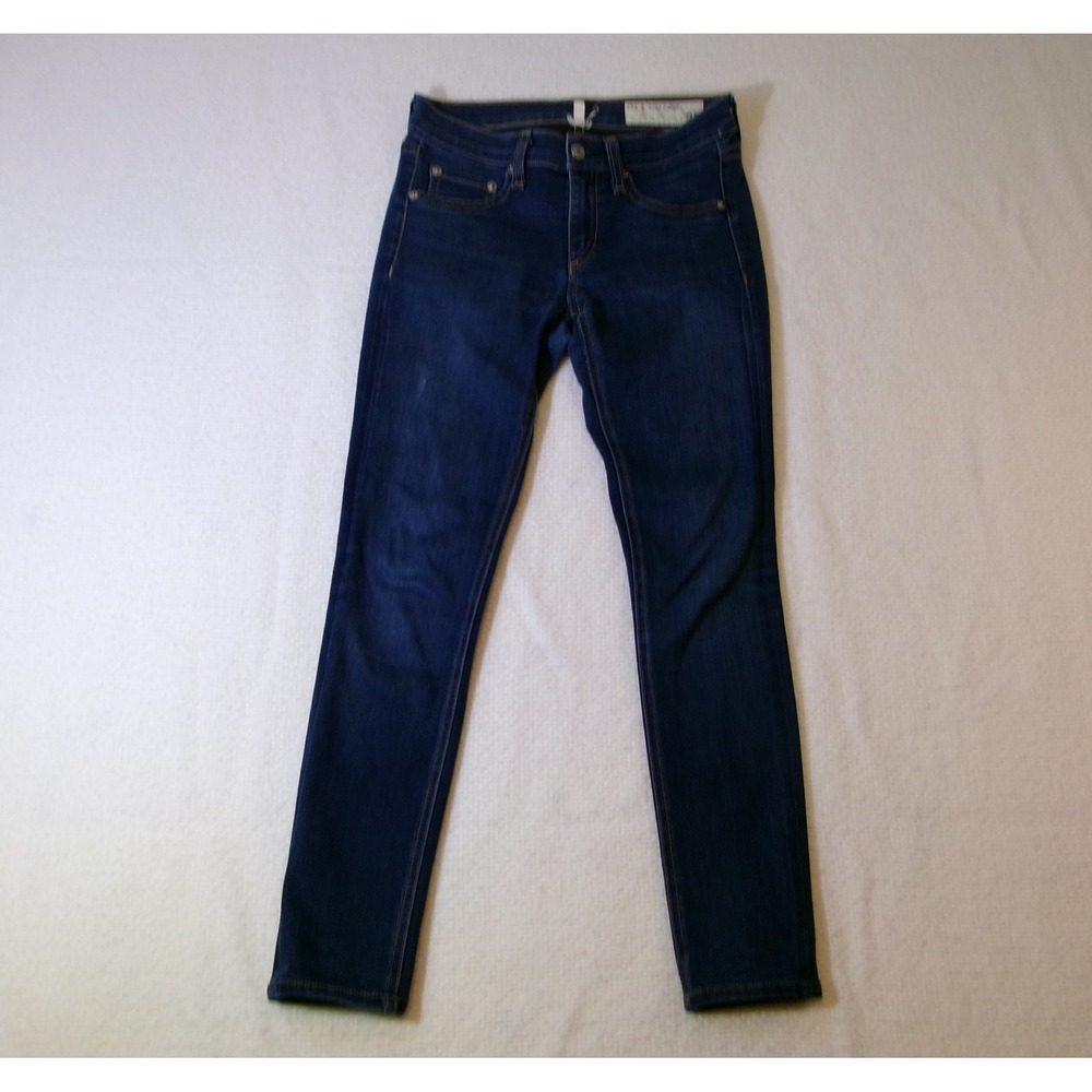 Rag & Bone Bedford‎ Skinny Jeans Dark Indigo Blue W1502K089BED Womens Size 25